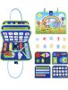 Montessori busy board fejlesztő táska 1-7 éves korig