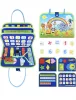 Montessori busy board fejlesztő táska 1-7 éves korig