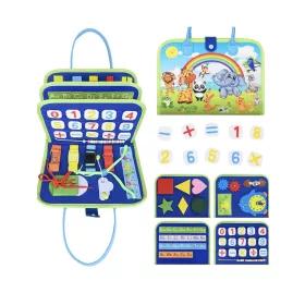 Montessori busy board fejlesztő táska 1-7 éves korig