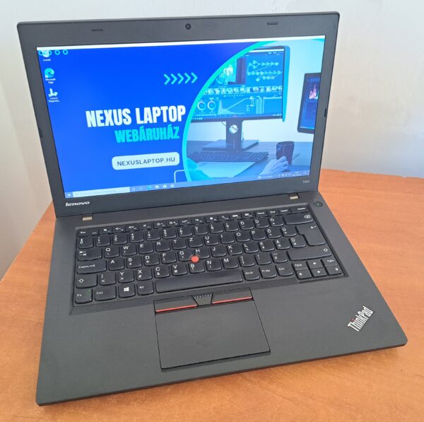 Újszerű Lenovo Thinkpad T450 laptop (14HD+/I5-G5/8GB/128SSD/Magyar)